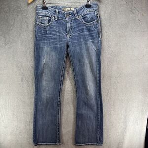 BKE Buckle Jeans Women's 28x33.5 Culture Boot Cut Blue Stretch‎ Denim